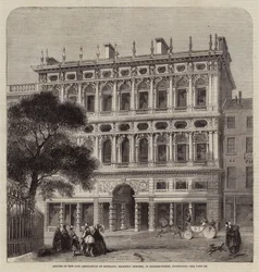 Offices of the Life Association of Scotland, Recently Erected, in Princes-Street, Edinburgh